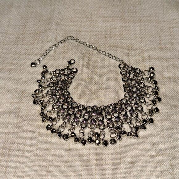 Bohemian silver anklet #1262 - Picture 2 of 3